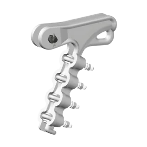 GRAPA DE ANCLAJE TIPO PISTOLA DE ALUMINIO Y/O ACERO 4 PERNOS