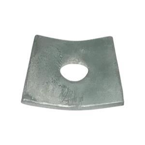 ARANDELA CUADRADA CURVA 57X57X5MM AGUJERO DE 18MM