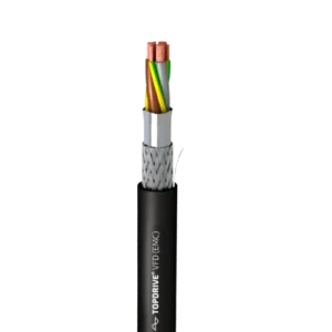 CABLE FLEXIBLE DE CONTROL APANTALLADO LIBRE DE HALOGENO ROZ1-K 4G2,5 MM2 1KV 90°C NEGRO