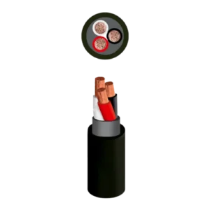 CONDUCTOR ELECTRICO 1KV VULCANIZADO 3X4AWG NEGRO NPT