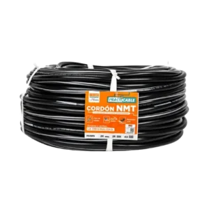 CONDUCTOR ELECTRICO 500V VULCANIZADO 2X10AWG NEGRO NMT PC