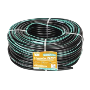 CONDUCTOR ELECTRICO 500V VULCANIZADO 2X12AWG NEGRO NMT PC