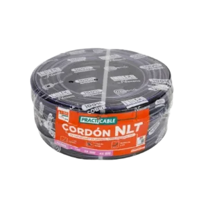CONDUCTOR ELECTRICO 500V VULCANIZADO 2X18AWG NEGRO NLT PC